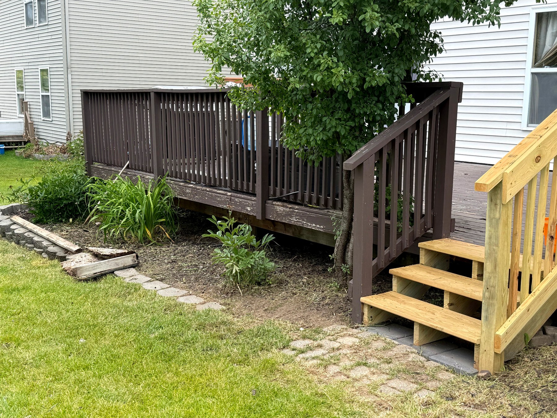 Landscaping after cleanup