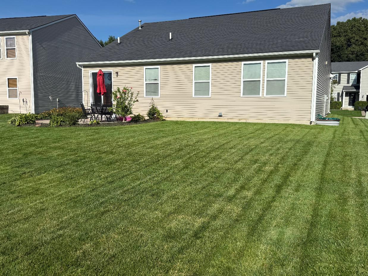 Completed mowing job